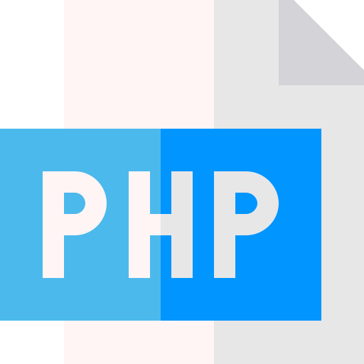 php-dokument Basic Straight Flat icon
