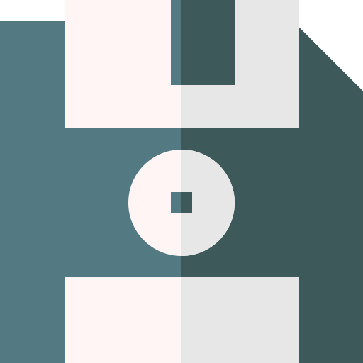 diskette Basic Straight Flat icon