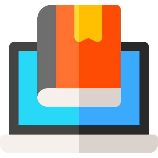 Ebook Basic Rounded Flat icono