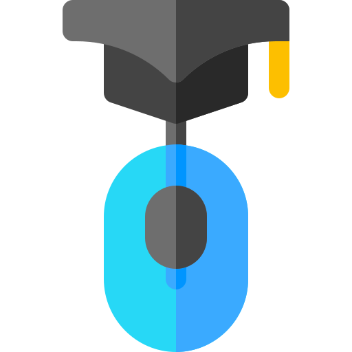 Graduación Basic Rounded Flat icono