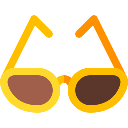 zonnebril Basic Rounded Flat icoon