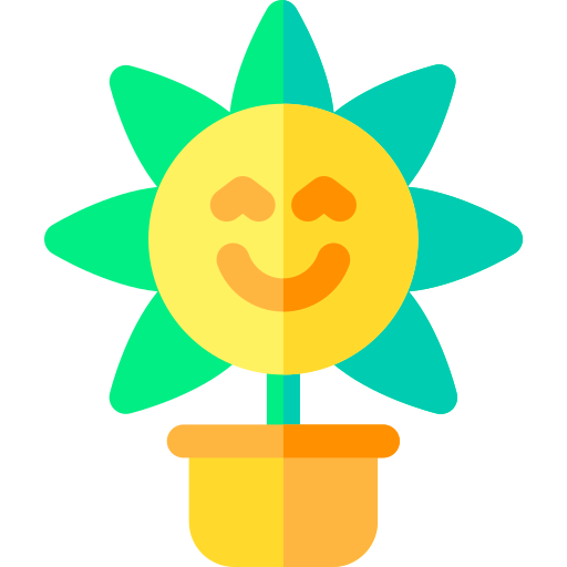 Flower pot Basic Rounded Flat icon