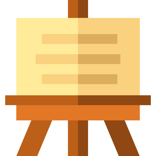 Whiteboard Basic Straight Flat icon