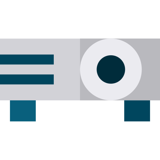 プロジェクター Basic Straight Flat icon