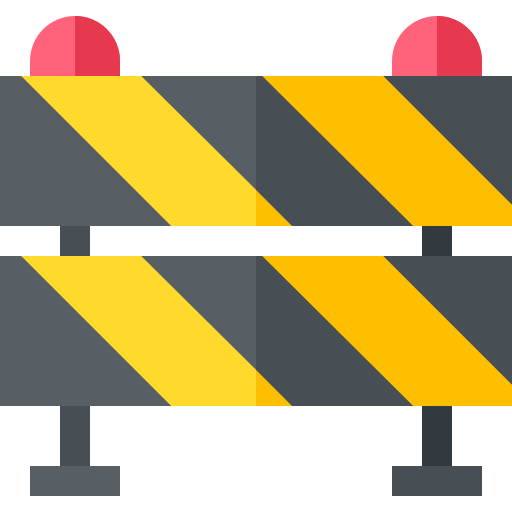 Barrier Basic Straight Flat icon