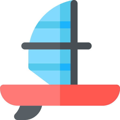 Windsurfing Basic Rounded Flat icon