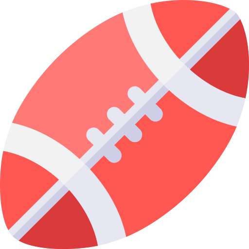 Американский футбол Basic Rounded Flat иконка