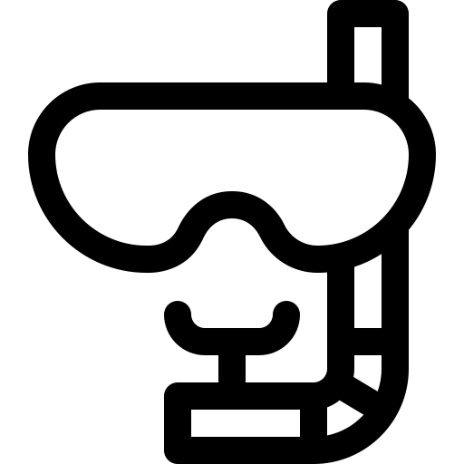 nurkowanie Basic Rounded Lineal ikona