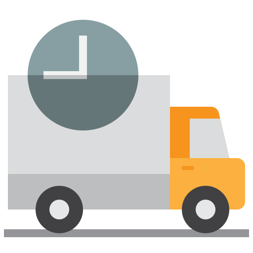 verzending vrachtwagen Toempong Flat icoon
