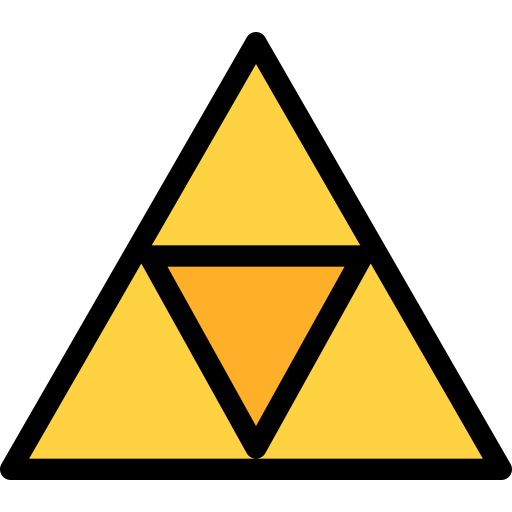 trójkąt Generic Outline Color ikona
