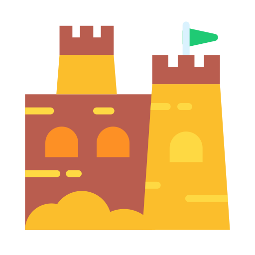 zamek z piasku Good Ware Flat ikona