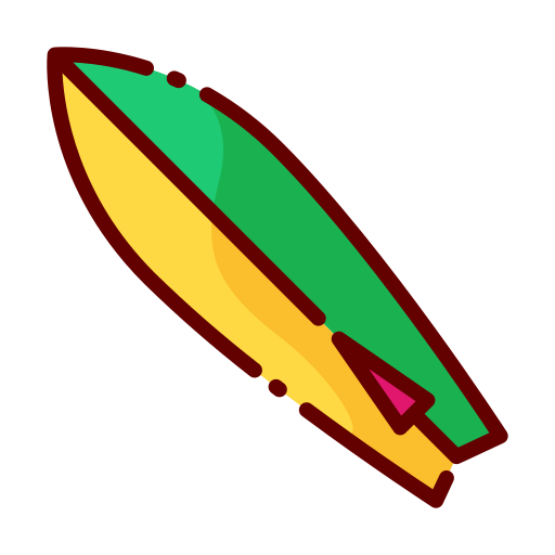 Surf board Good Ware Lineal Color icon