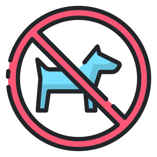 Prohibido mascotas Good Ware Lineal Color icono