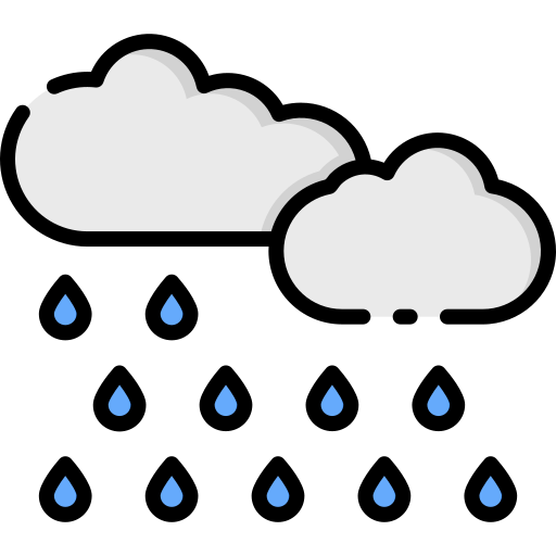 Rain Good Ware Lineal Color icon