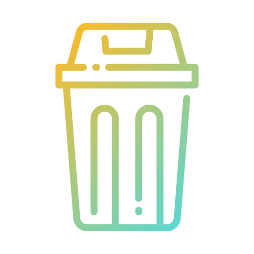 Cubo de la basura Good Ware Gradient icono