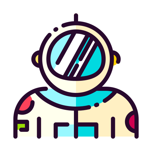 astronauta Good Ware Lineal Color icona