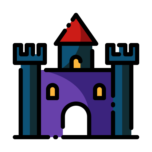 Castle Good Ware Lineal Color icon