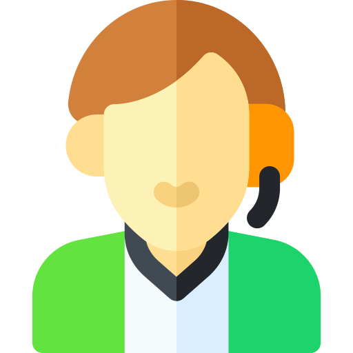 centro de llamadas Basic Rounded Flat icono