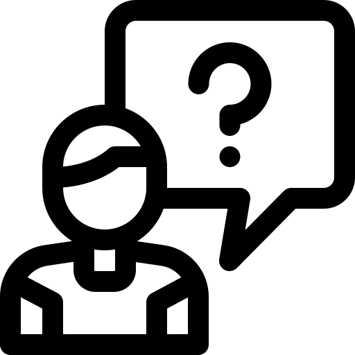 question Basic Rounded Lineal Icône