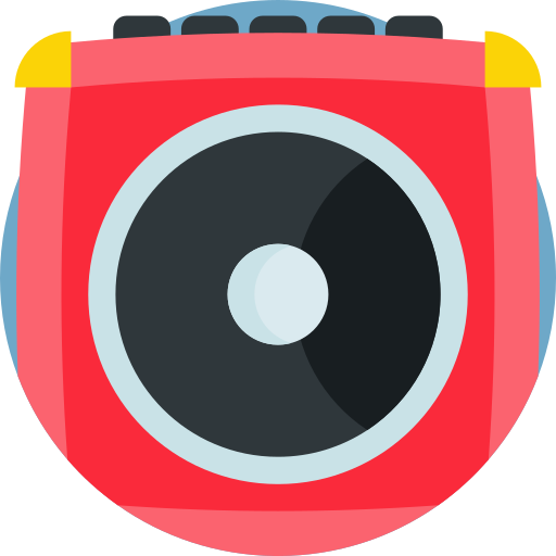 Amplificador Detailed Flat Circular Flat icono