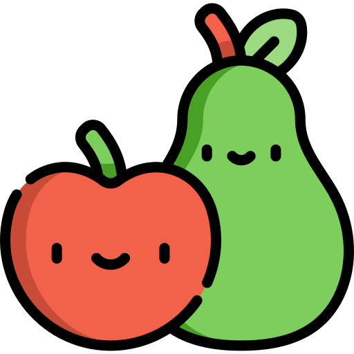 Apple Kawaii Lineal color icon