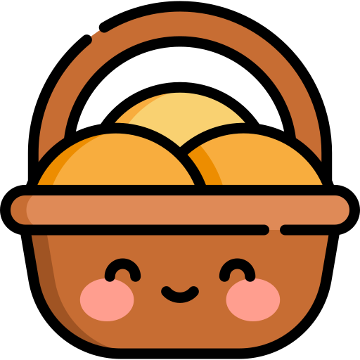 Basket Kawaii Lineal color icon