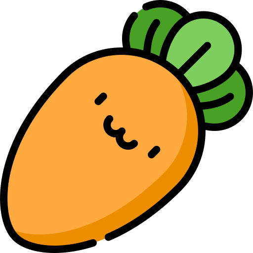 Carrot Kawaii Lineal color icon