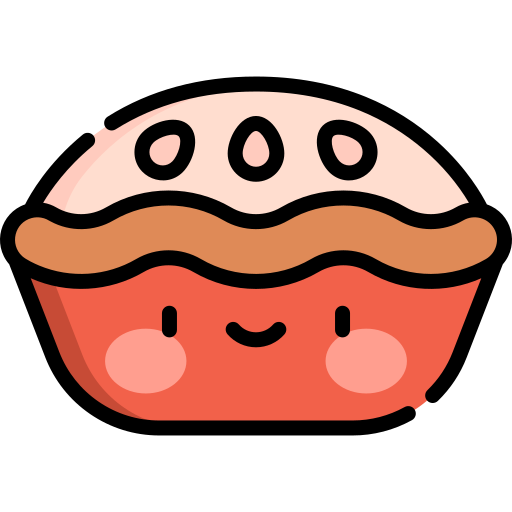 torta Kawaii Lineal color icona
