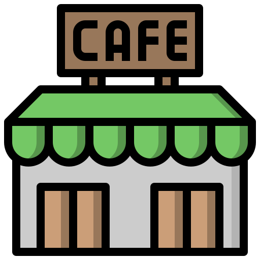 Cafetería Surang Lineal Color icono