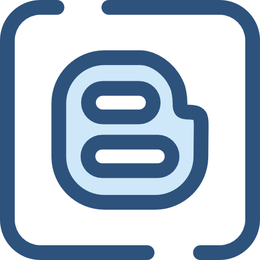 blogger Monochrome Blue icona