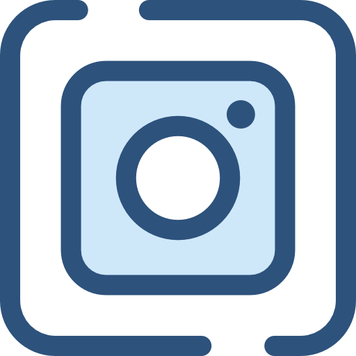 Instagram Monochrome Blue icon
