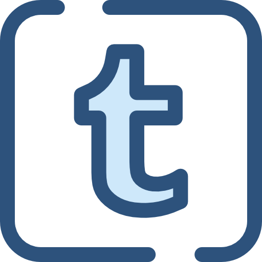 tumblr Monochrome Blue icon