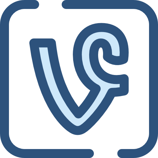 Vine Monochrome Blue icon
