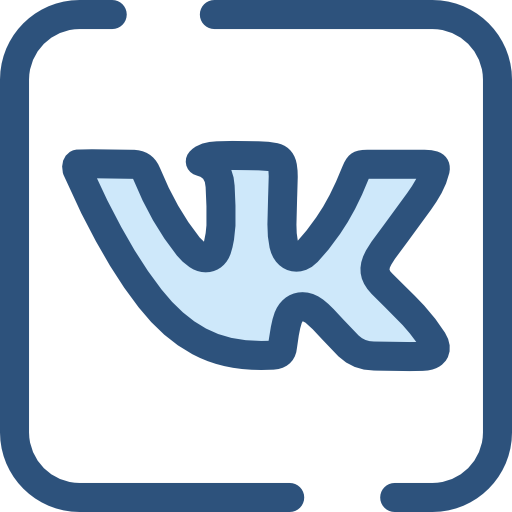 ВКонтакте Monochrome Blue иконка