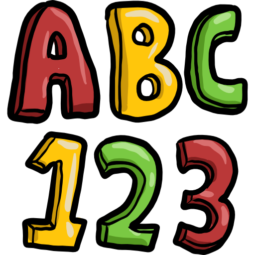 abc Hand Drawn Color icona