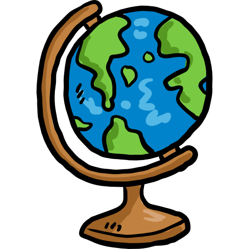 地球儀 Hand Drawn Color icon