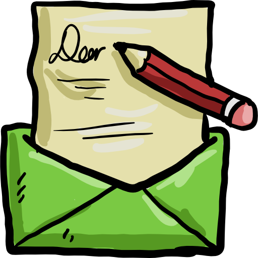 手紙 Hand Drawn Color icon