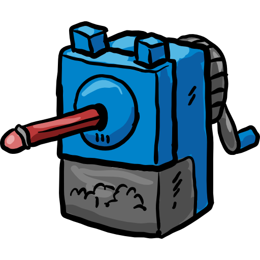 Sharpener Hand Drawn Color icon