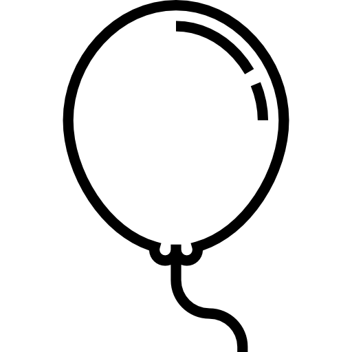 Balloon Detailed Straight Lineal icon