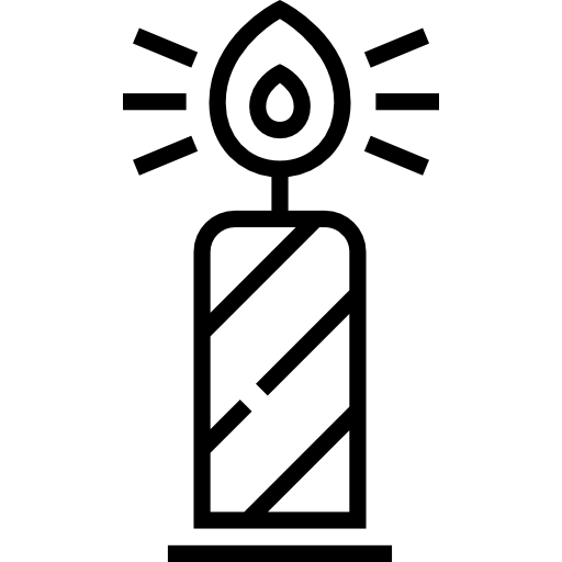 świeca Detailed Straight Lineal ikona