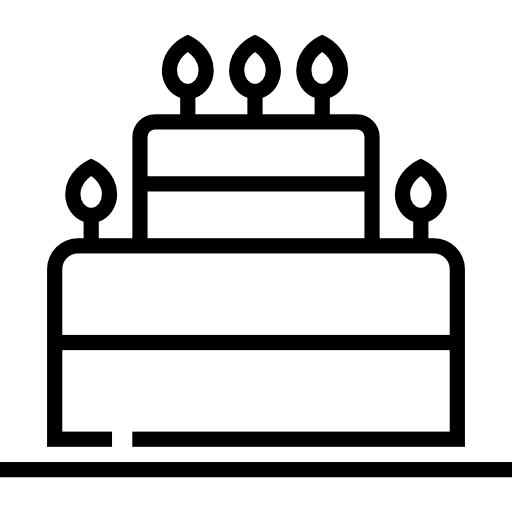 Cake Detailed Straight Lineal icon