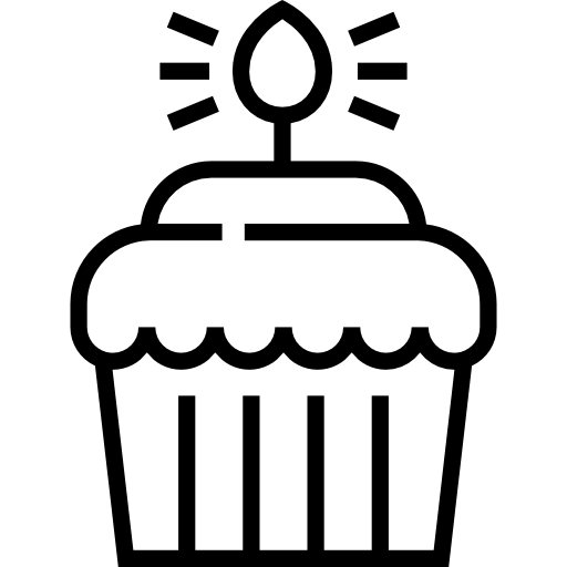 カップケーキ Detailed Straight Lineal icon