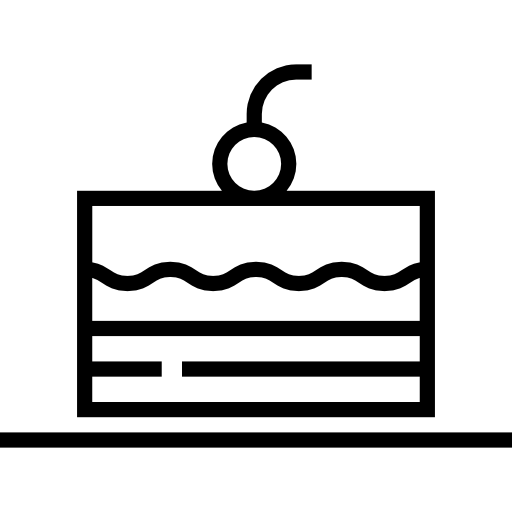 ケーキ Detailed Straight Lineal icon