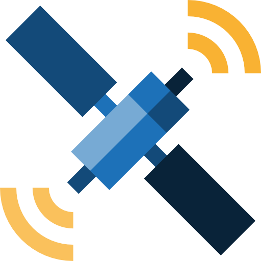 satelliet Basic Straight Flat icoon