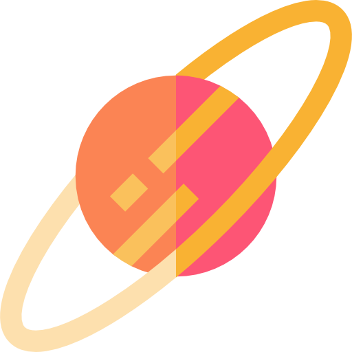 saturn Basic Straight Flat ikona