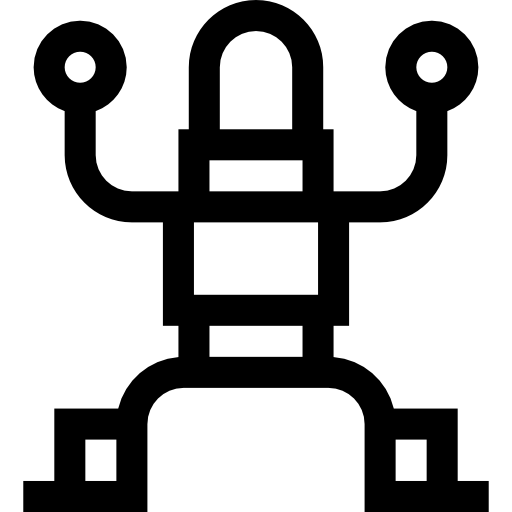 Robot Basic Straight Lineal icon