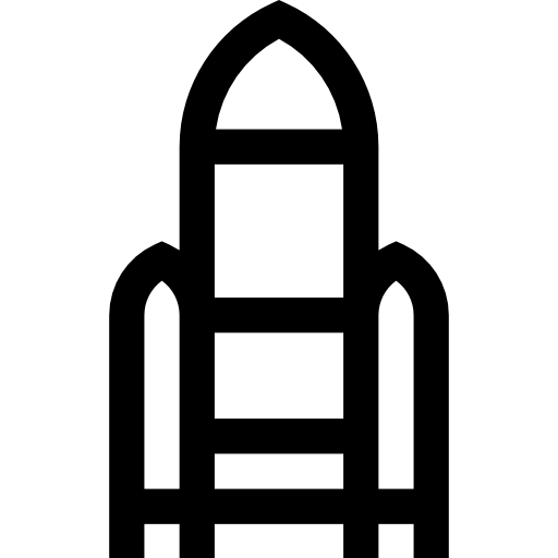 Rocket Basic Straight Lineal icon
