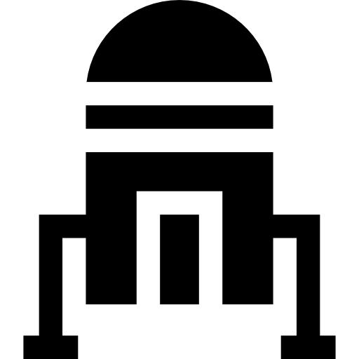 kapsuła kosmiczna Basic Straight Filled ikona