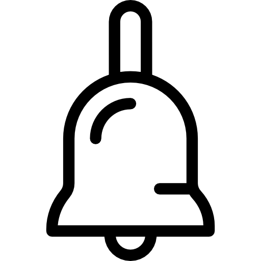 Колокол Detailed Rounded Lineal иконка