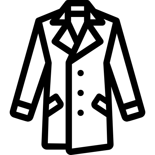 Coat Detailed Rounded Lineal icon